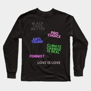 Liberal Sticker Pack Long Sleeve T-Shirt